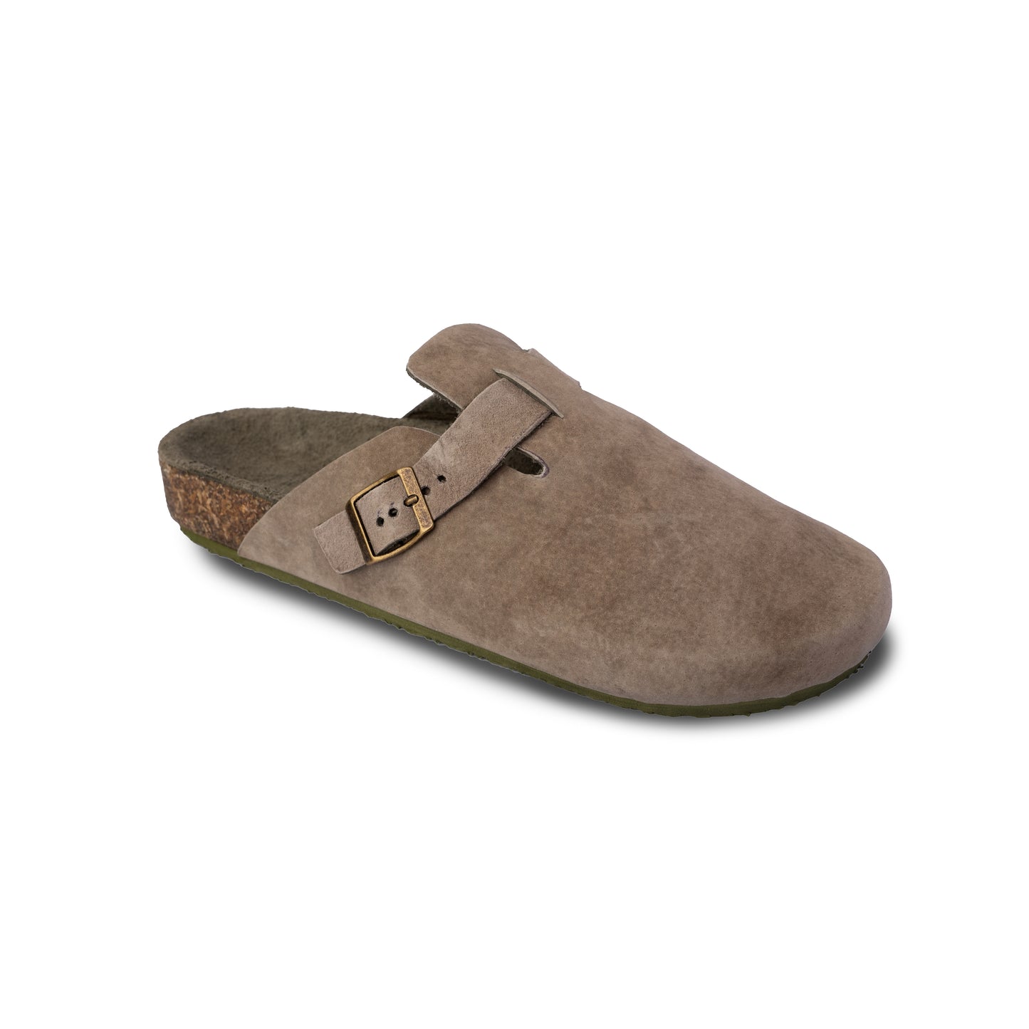 MANILA Clogs in Olive Green