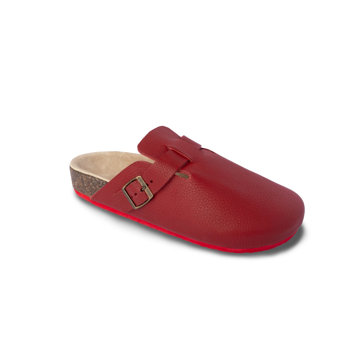 MANILA Clogs in Red Bulgaro Leather