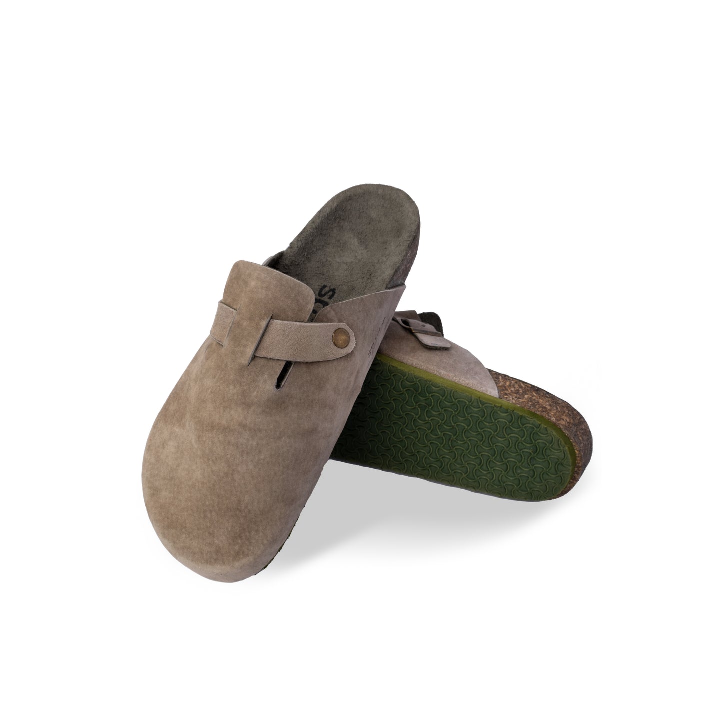 MANILA Clogs in Olive Green