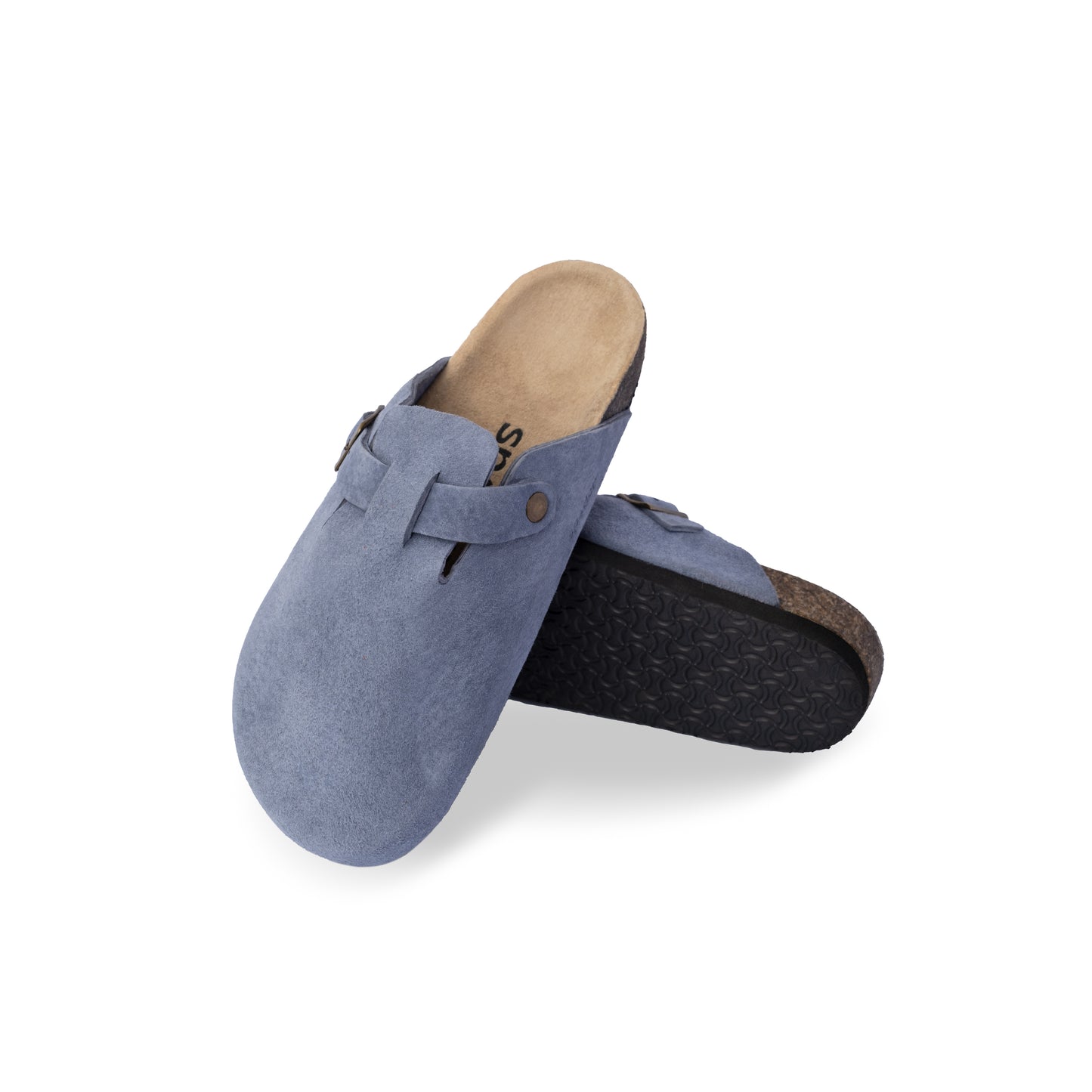 MANILA CLOGS in Light Blue