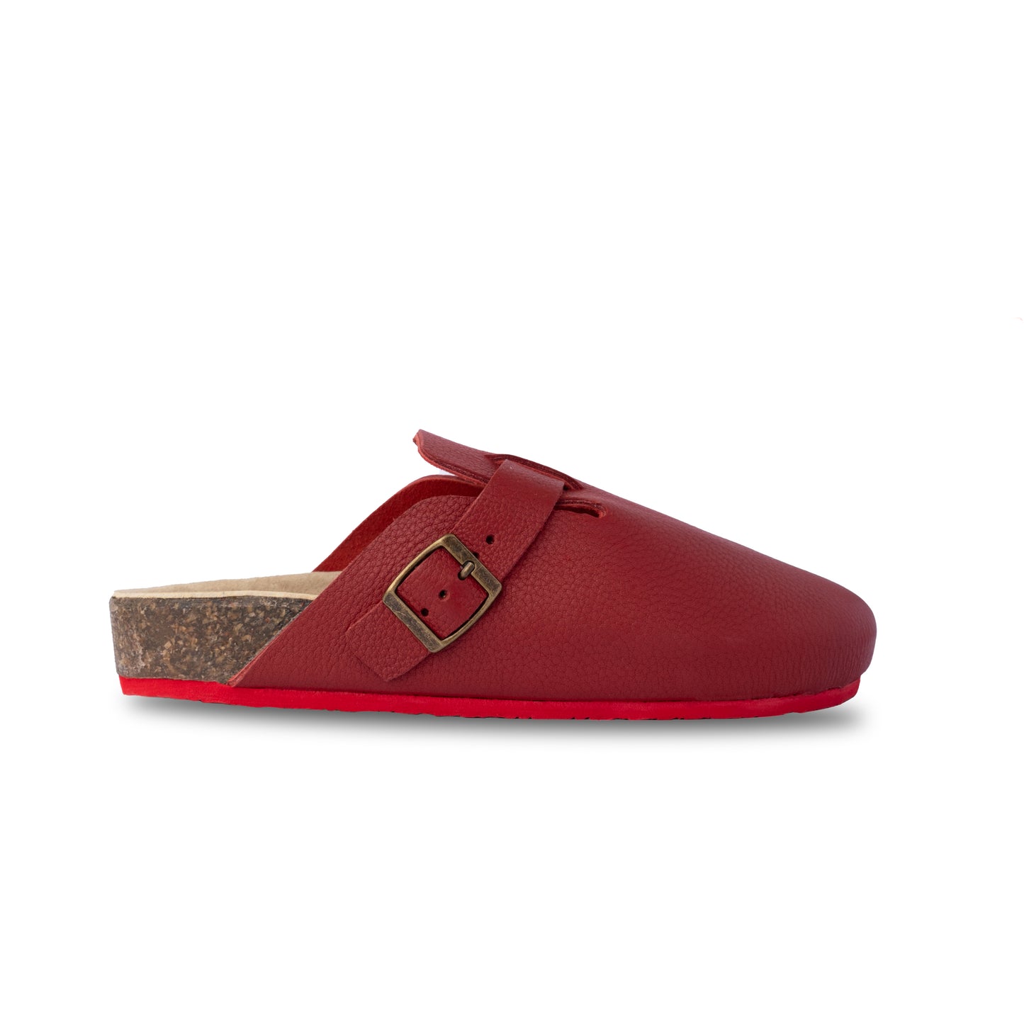 MANILA Clogs in Red Bulgaro Leather